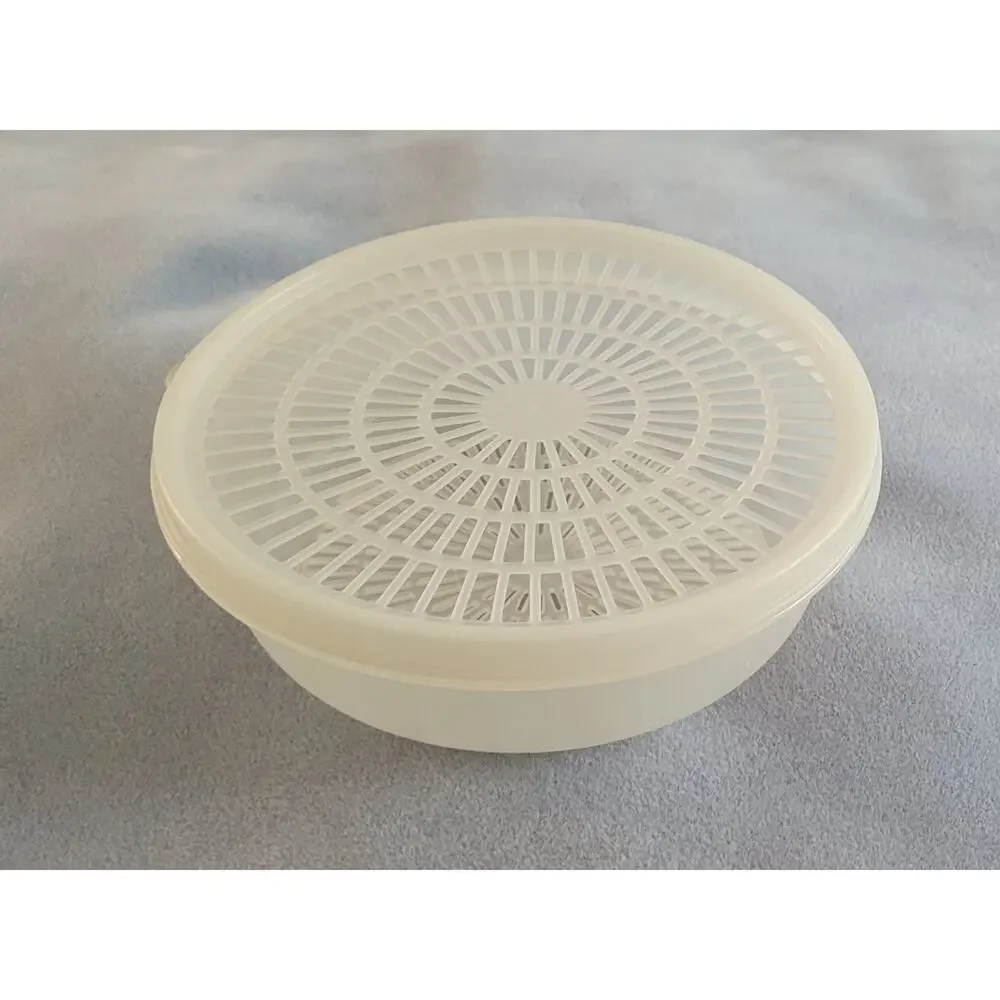 TUPPERWARE Shear Vegetable Fruit Colander Strainer/#1830 with Lid/#1871-Vintage!